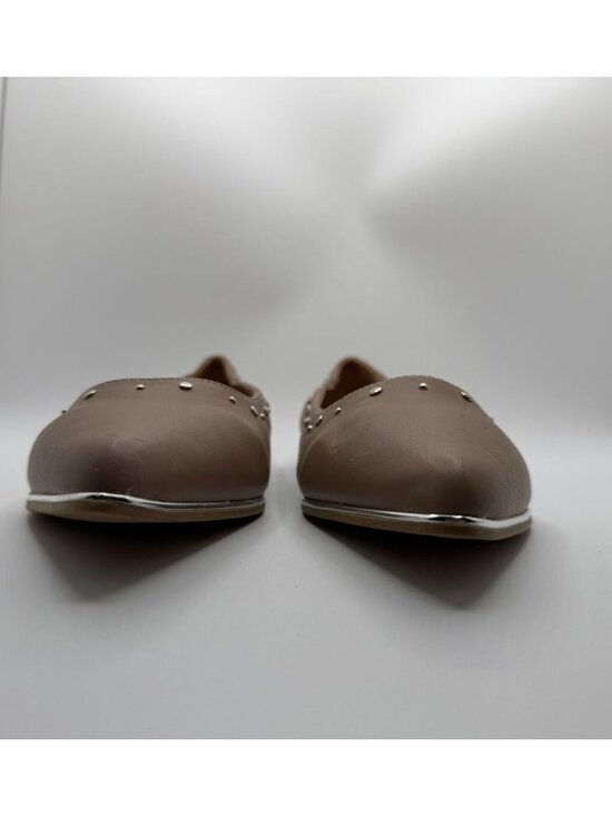 Rockport Tomatillo Ballet Flats Women Size 10W Tan Studded Pointed Toe Shoes - Picture 6 of 16